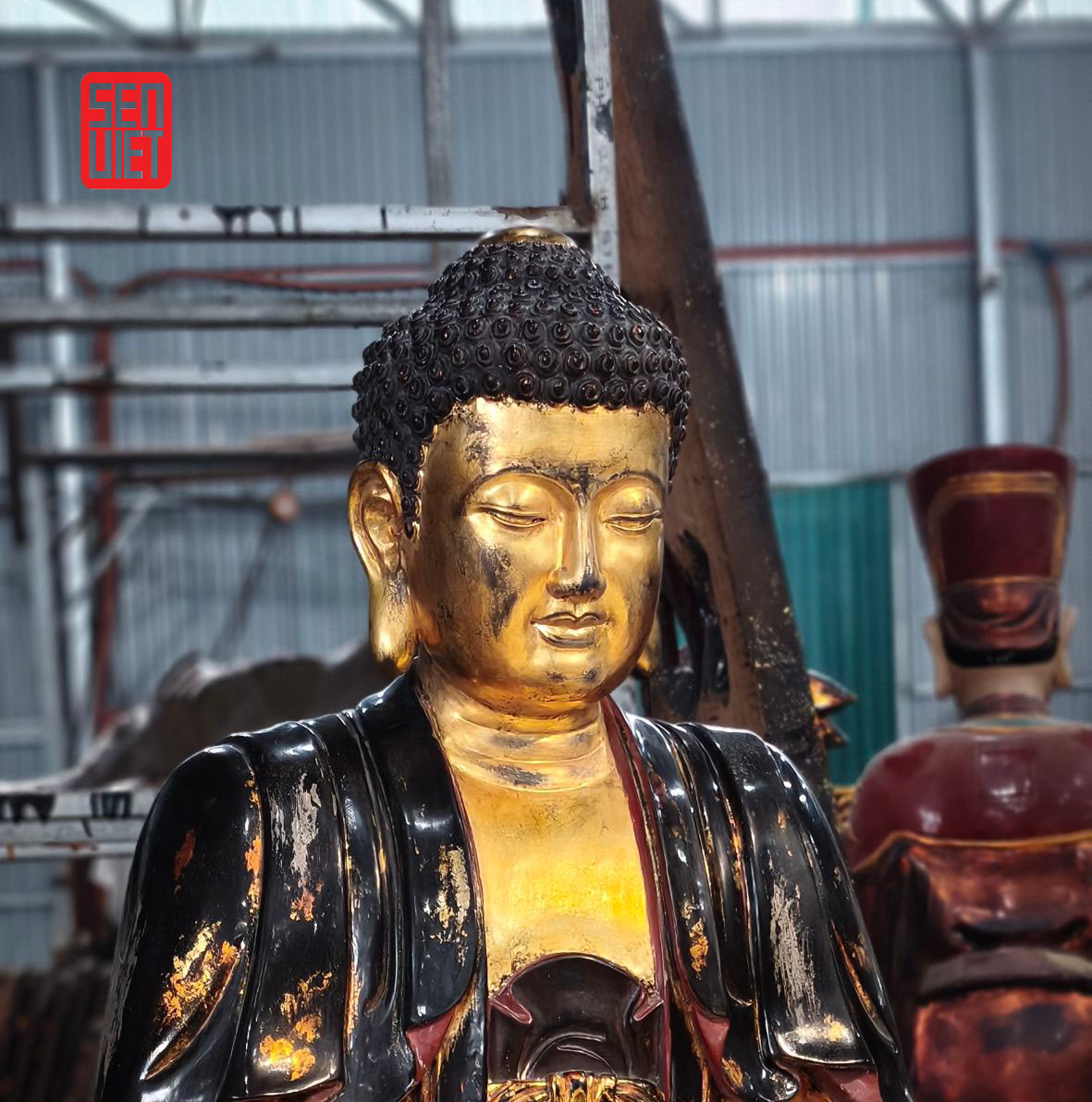 Tượng Tam Thế Phật ( giả cổ)